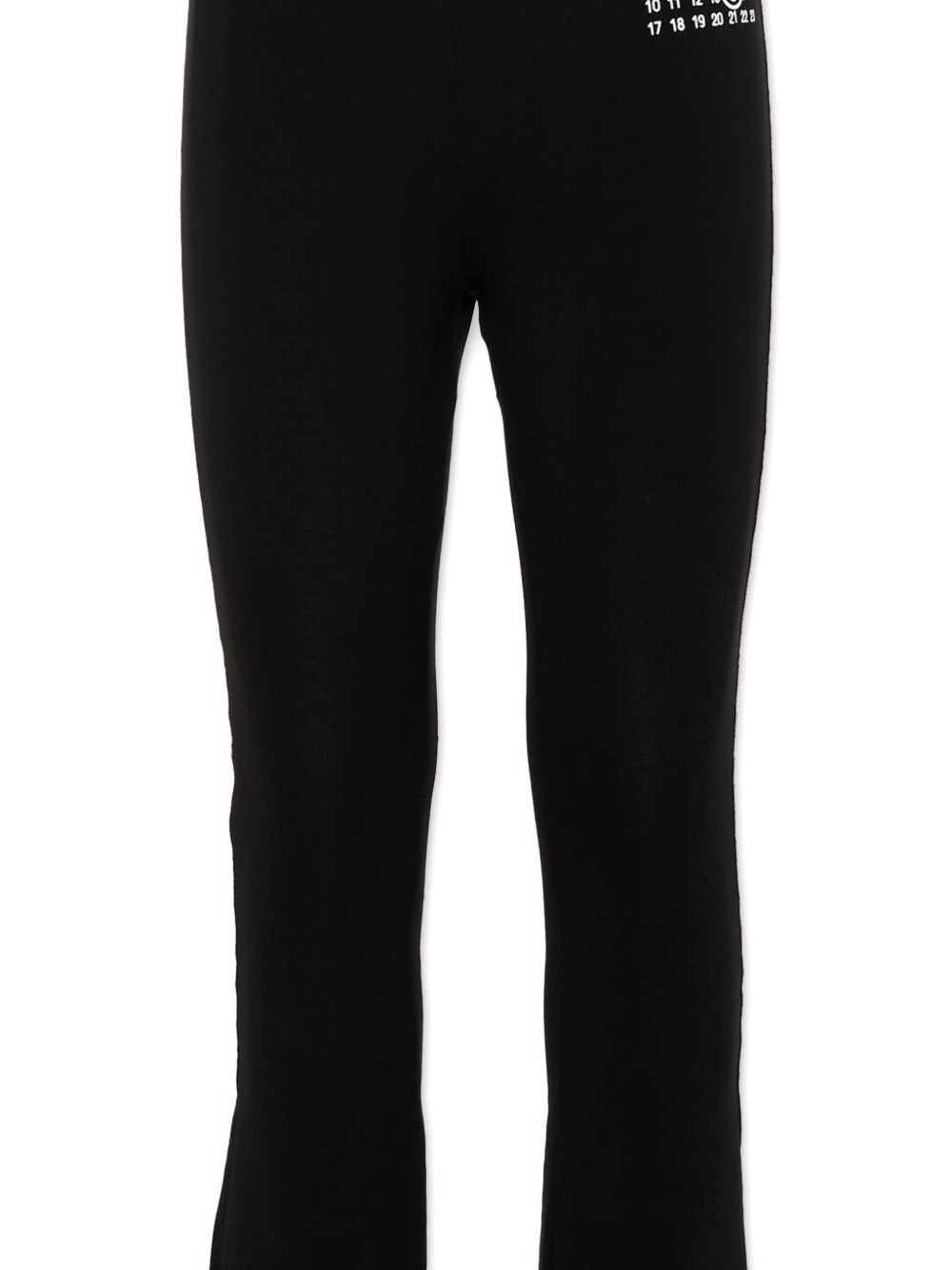 Leggings Nero M60699MM06L M6900 MM6 MAISON MARGIELA KIDS 