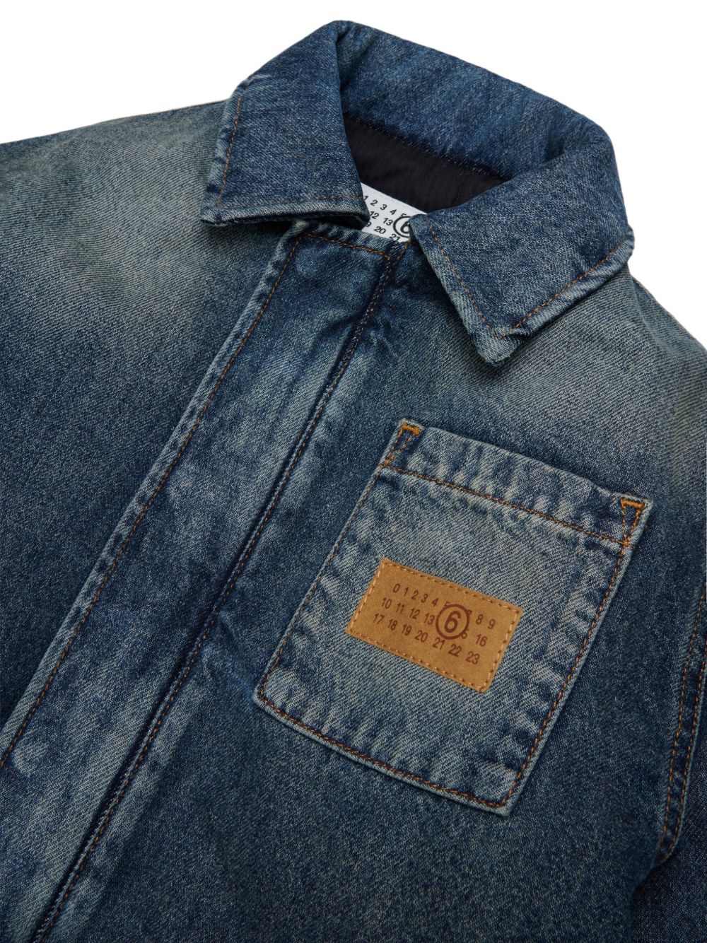 Giacca Blue Denim M61036MM08E M601 MM6 MAISON MARGIELA KIDS 
