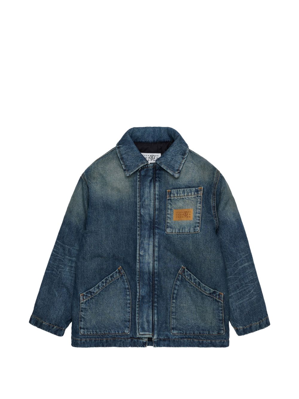 Giacca Blue Denim M61036MM08E M601 MM6 MAISON MARGIELA KIDS 