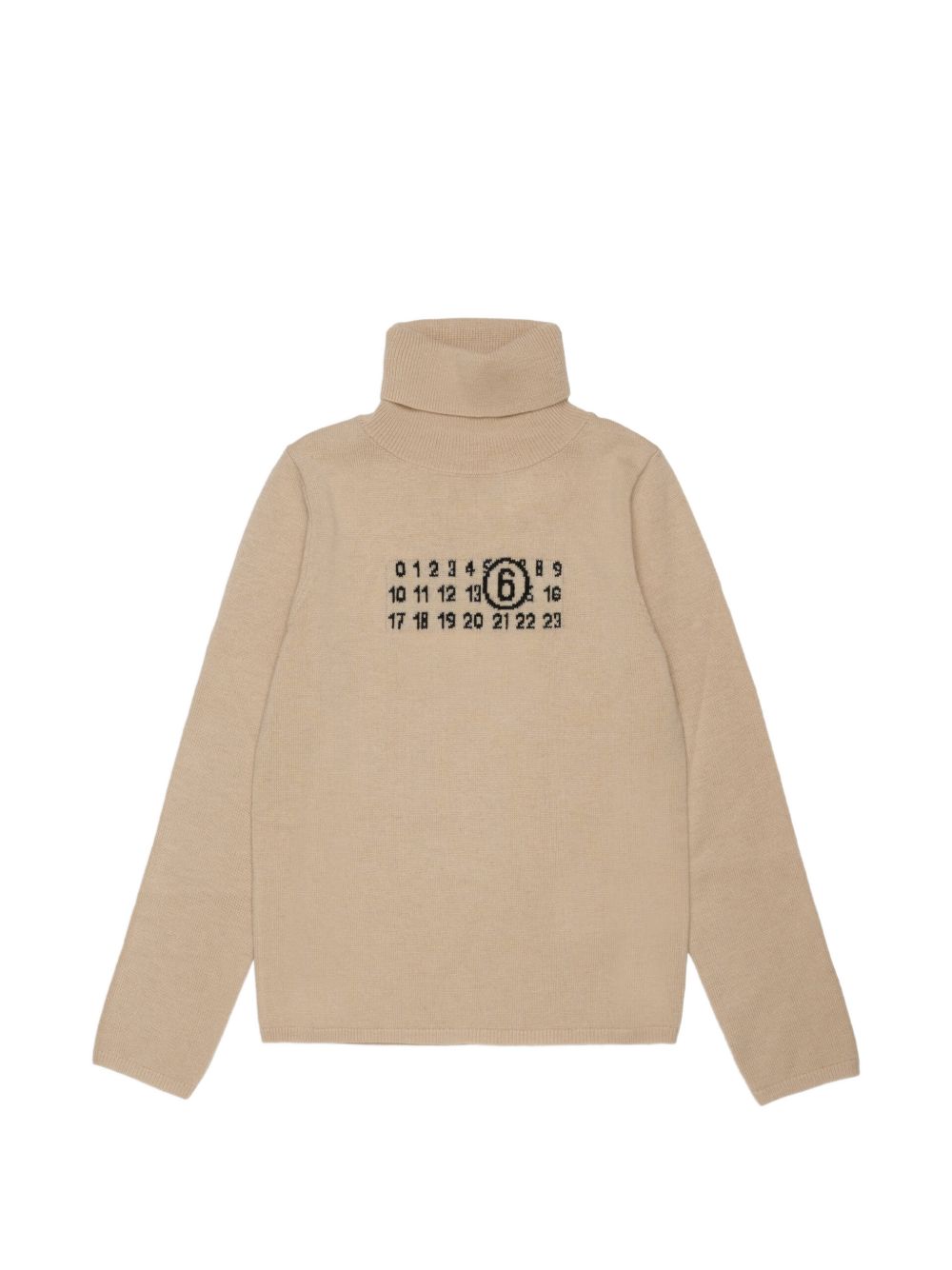 Maglione in Lana Avana M61064MM06Q M6712 MM6 MAISON MARGIELA KIDS 