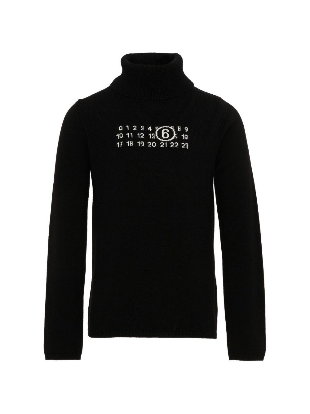 Maglione in Lana Nero M61064MM06Q M6900 MM6 MAISON MARGIELA KIDS 