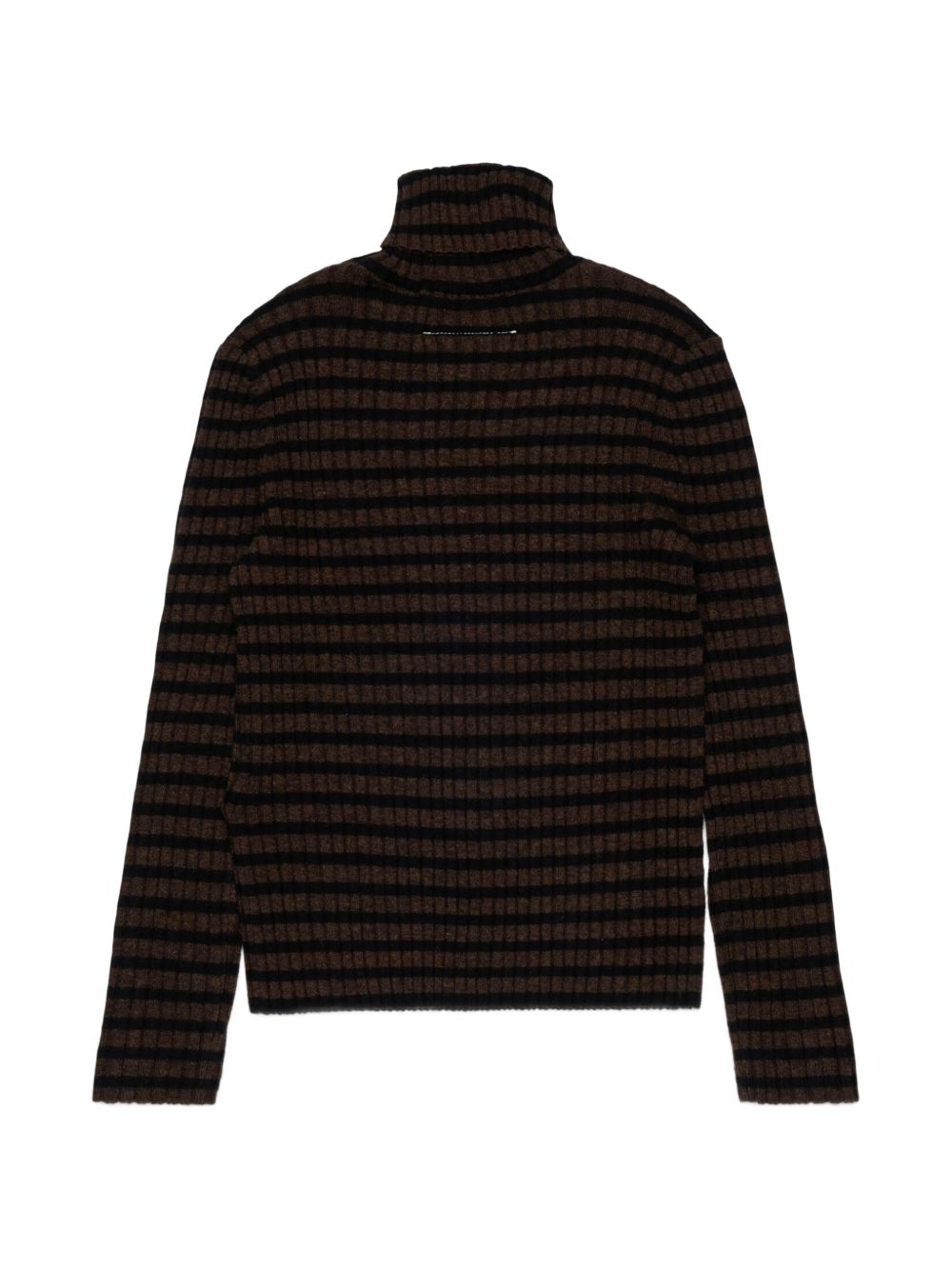 Maglione in Lana Striped Brown M61104MM08Y M6715 MM6 MAISON MARGIELA KIDS 