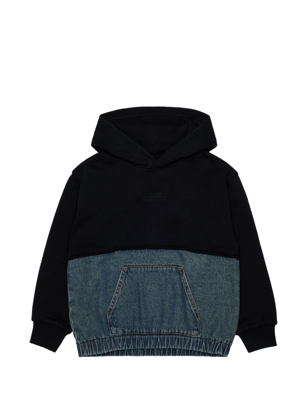 Felpa Blue Denim+Black M61108MM09G M6C08 MM6 MAISON MARGIELA KIDS 