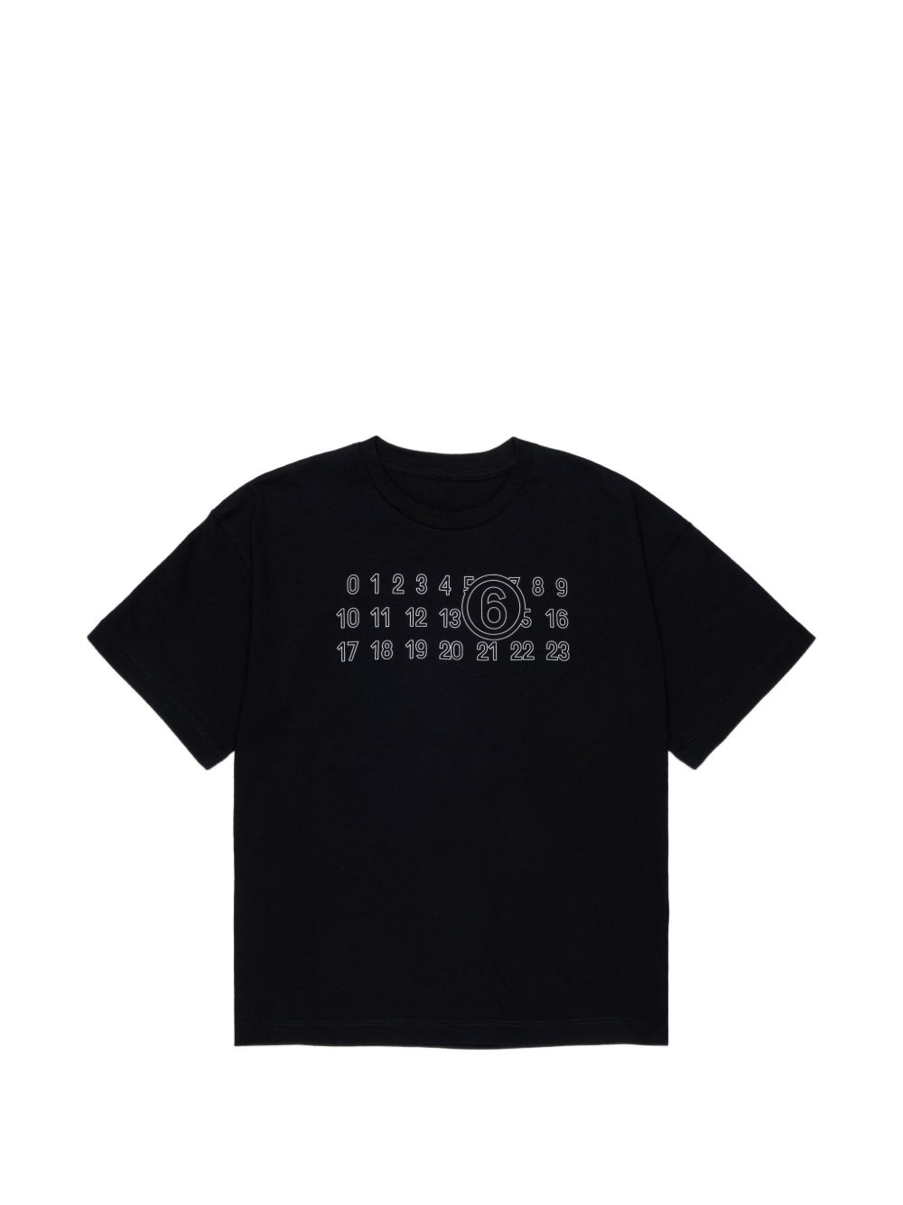 T-shirt Nero M61117MM02Y M6900 MM6 MAISON MARGIELA KIDS 