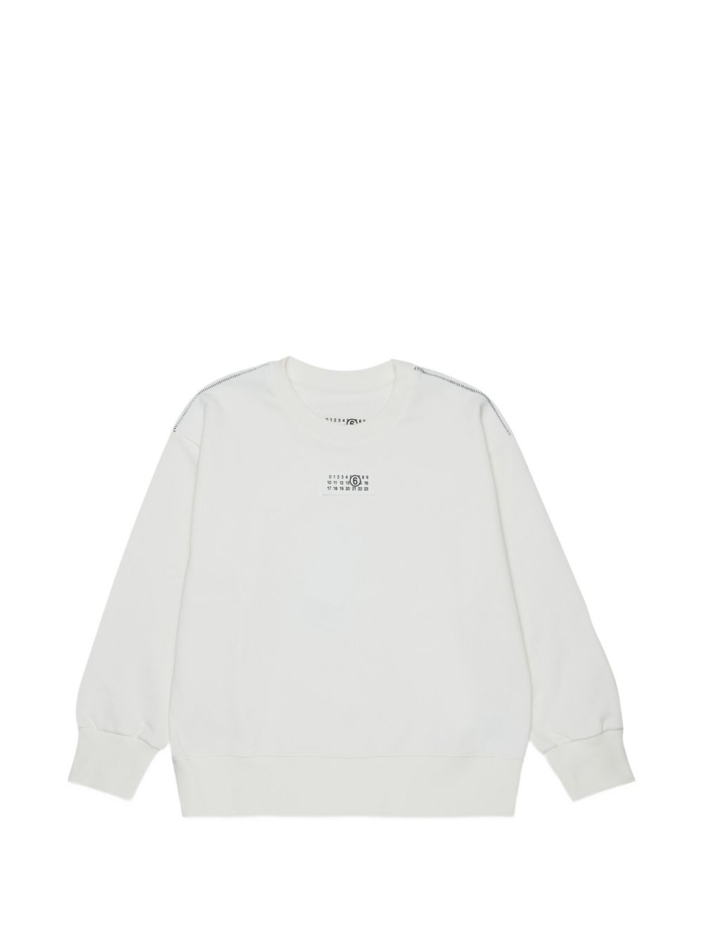 Felpa Natural White M61160MM04H M6102 MM6 MAISON MARGIELA KIDS 