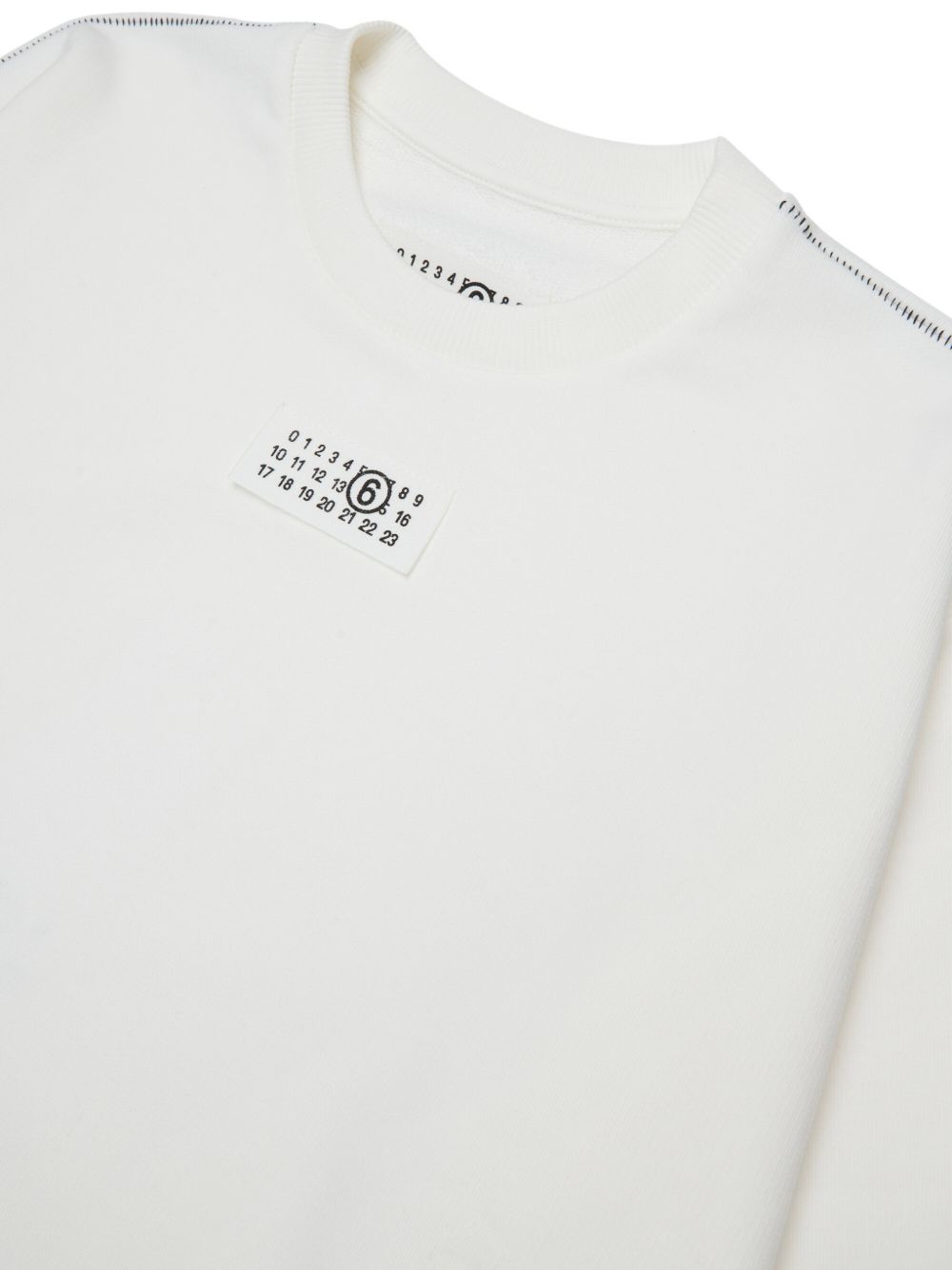 Felpa Natural White M61160MM04H M6102 MM6 MAISON MARGIELA KIDS 
