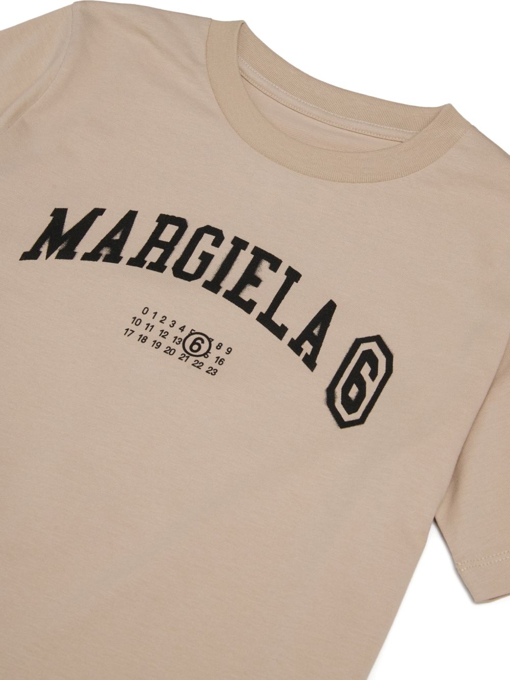 T-shirt Black+ Natural White+ Avana M61162MM04I M6C52 MM6 MAISON MARGIELA KIDS 
