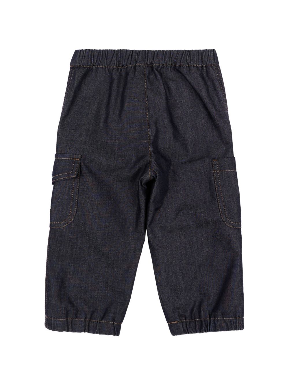 Trousers Blue denim L29512A00002599LQ 77A MONCLER KIDS 
