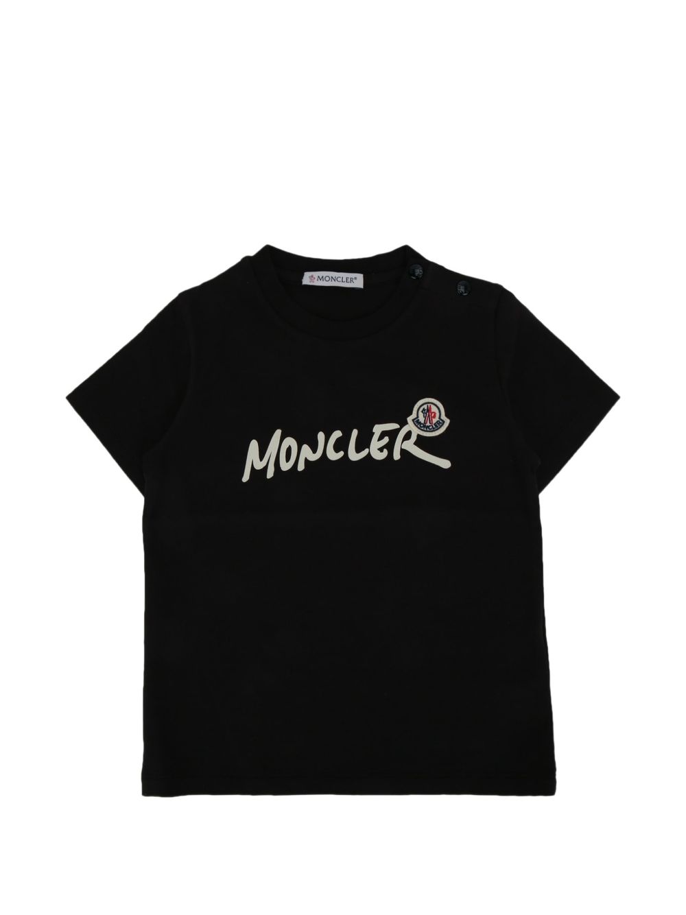 Ss T-Shirt Black L29518C0001389AUM 999 MONCLER KIDS 