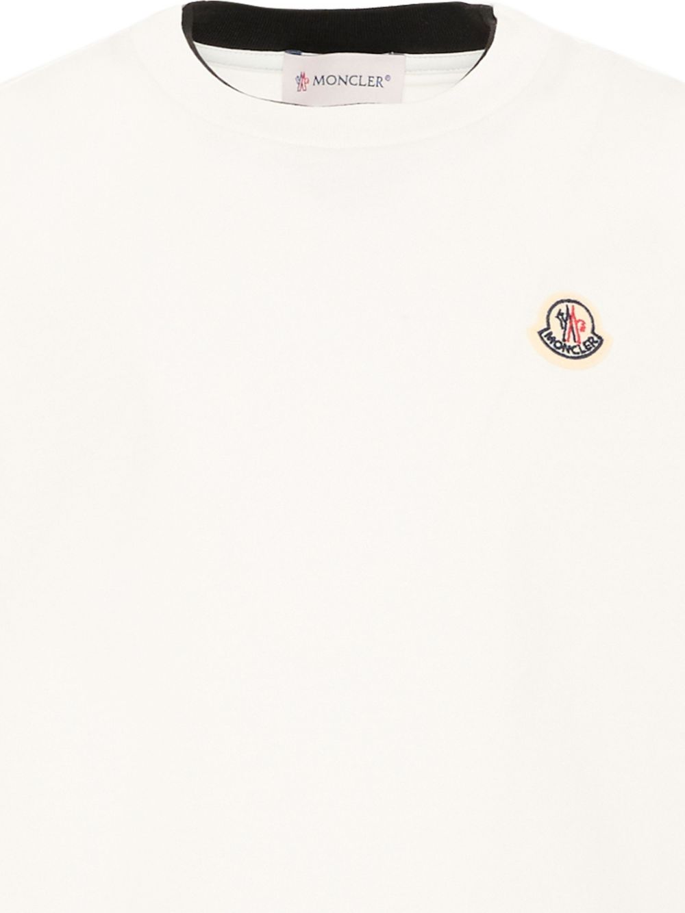 Ss T-Shirt Natural L29548C0000889AFV 034 MONCLER KIDS 