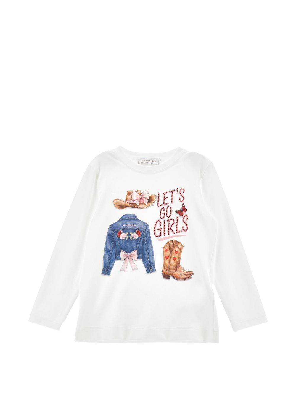 Reg tee cowgirl kit jerse Panna 11H6138201 0001 MONNALISA KIDS 