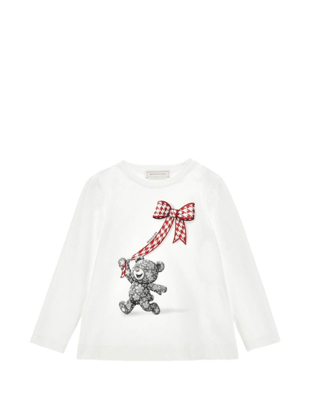 Reg tee little bear fiore panna+grigio 11H6198201 0132 MONNALISA KIDS 