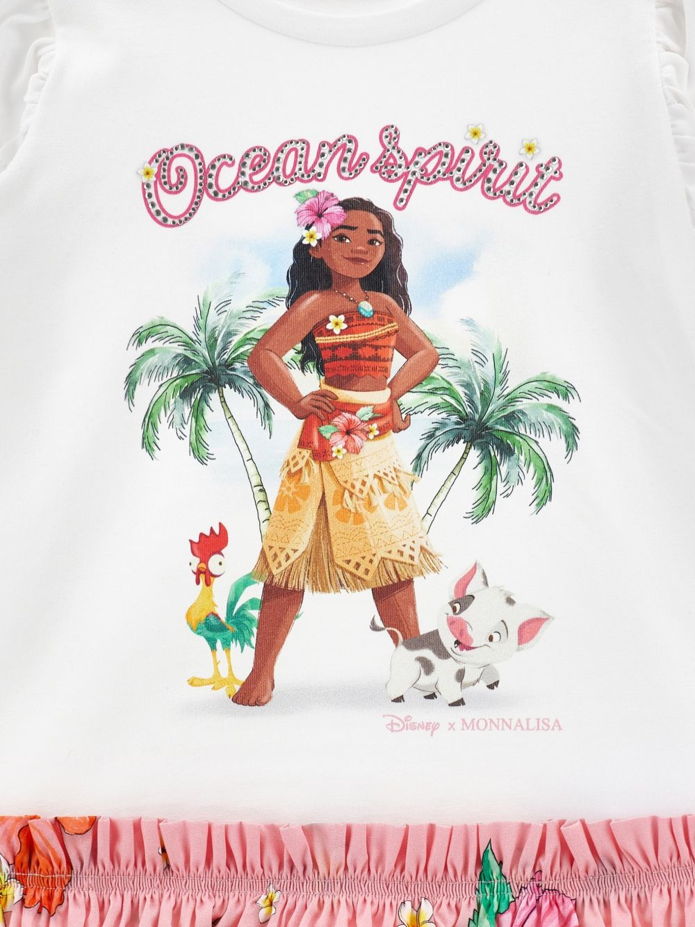 Free time oceania jersey Bianco+Fuxia 11H9278201 9993 MONNALISA KIDS 