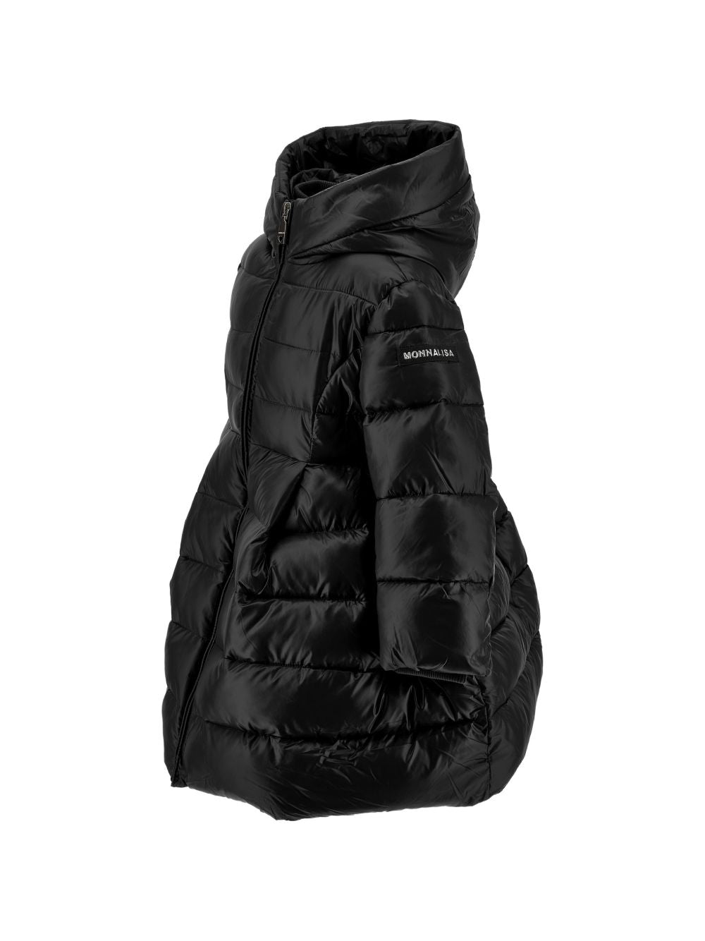 Piumino romantico shiny p Nero 17H1038022 0050 MONNALISA KIDS 