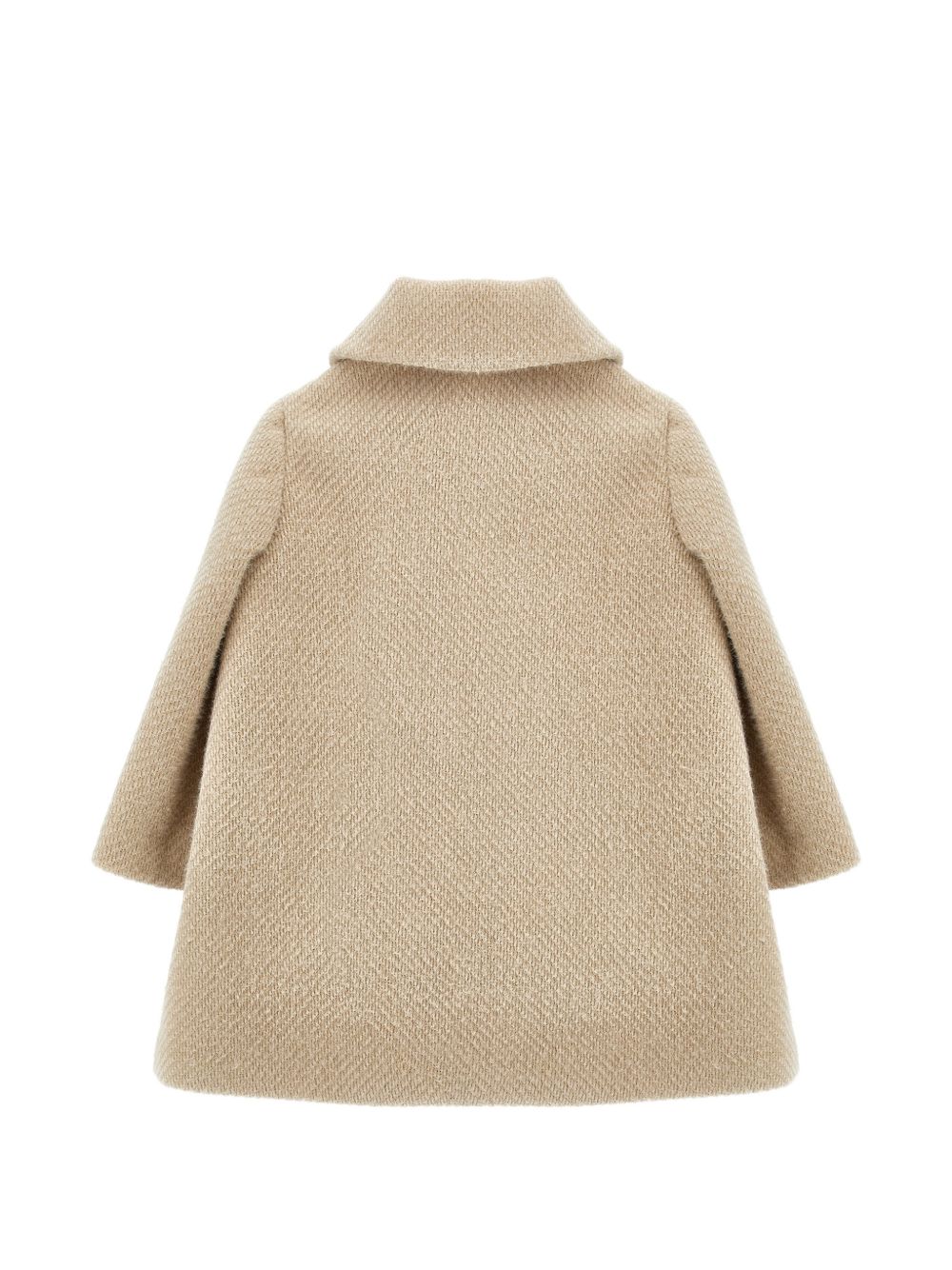 Cappotto sixty panno tene Ecru 17H1068360 0002 MONNALISA KIDS 