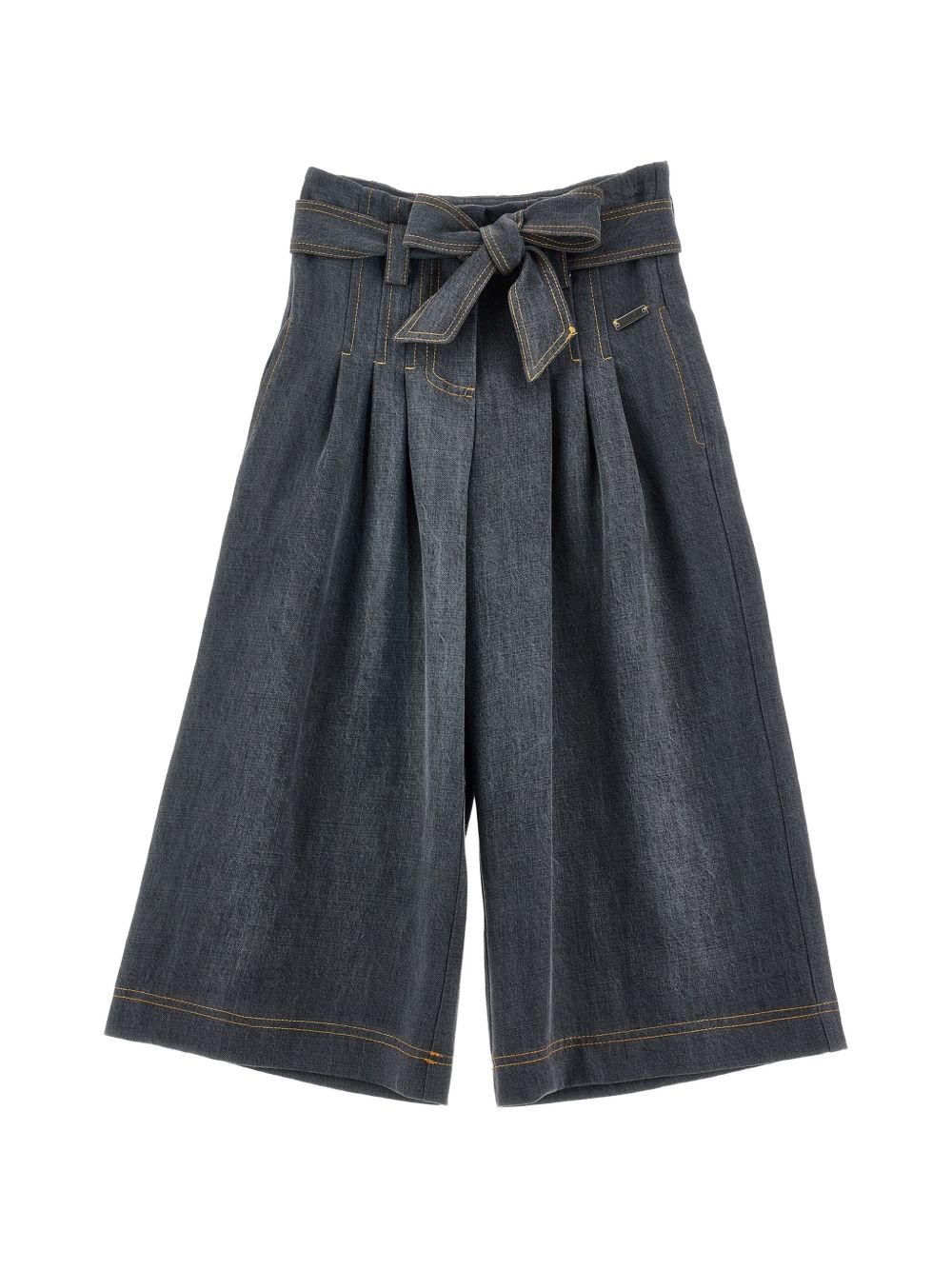 Panta con cintura denim t Grey Stone Denim 17H4008208 032F MONNALISA KIDS 