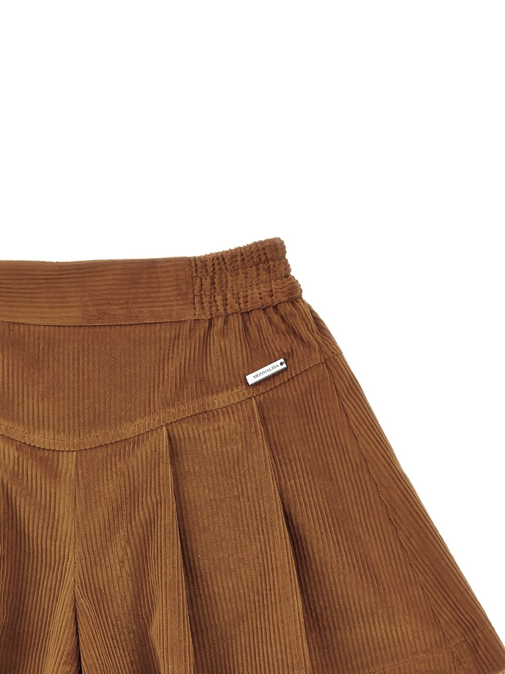 Bermuda velluto di cotone Caramello 17H4048852 0005 MONNALISA KIDS 