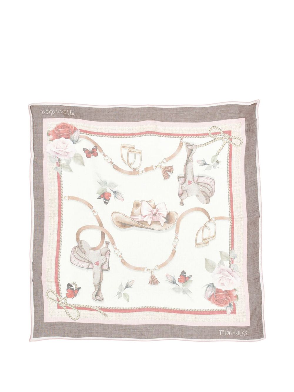 Foulard rodeo mix viscosa Multicolor 19H0148723 0084 MONNALISA KIDS 