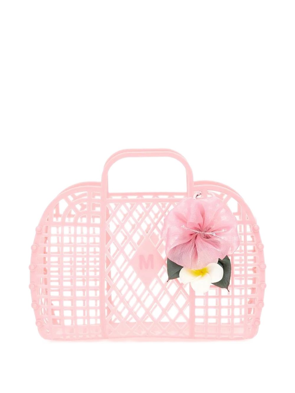 Borsa spiaggia spalmato Rosa Peach 19H0328067 0093 MONNALISA KIDS 