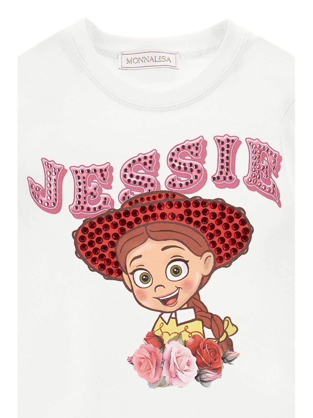 Reg tee jessie jersey str Panna 19H6028004 0001 MONNALISA KIDS 