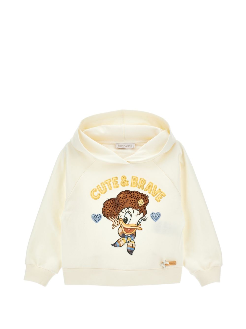 Hoodie felpa Gardenia+Blu 19H6118030 2956 MONNALISA KIDS 