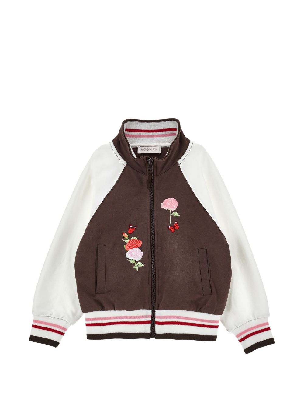 Bomber felpa (non garzata MarroneScuro 19H8018006 0006 MONNALISA KIDS 