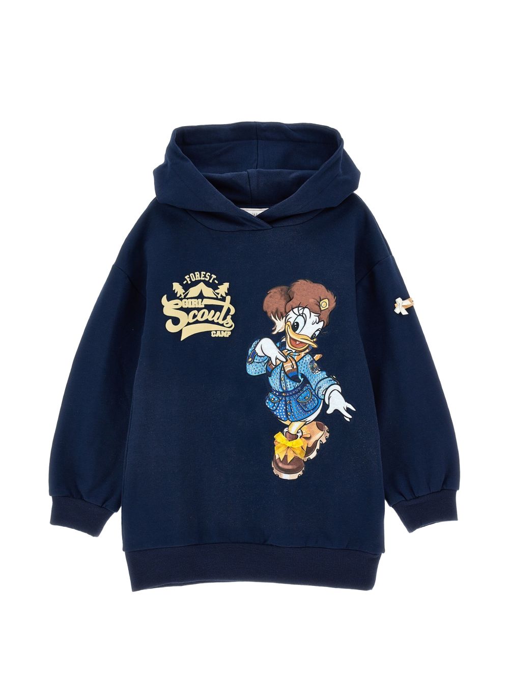 Abito hoodie felpa Blu Navy 19H9148030 0056 MONNALISA KIDS 