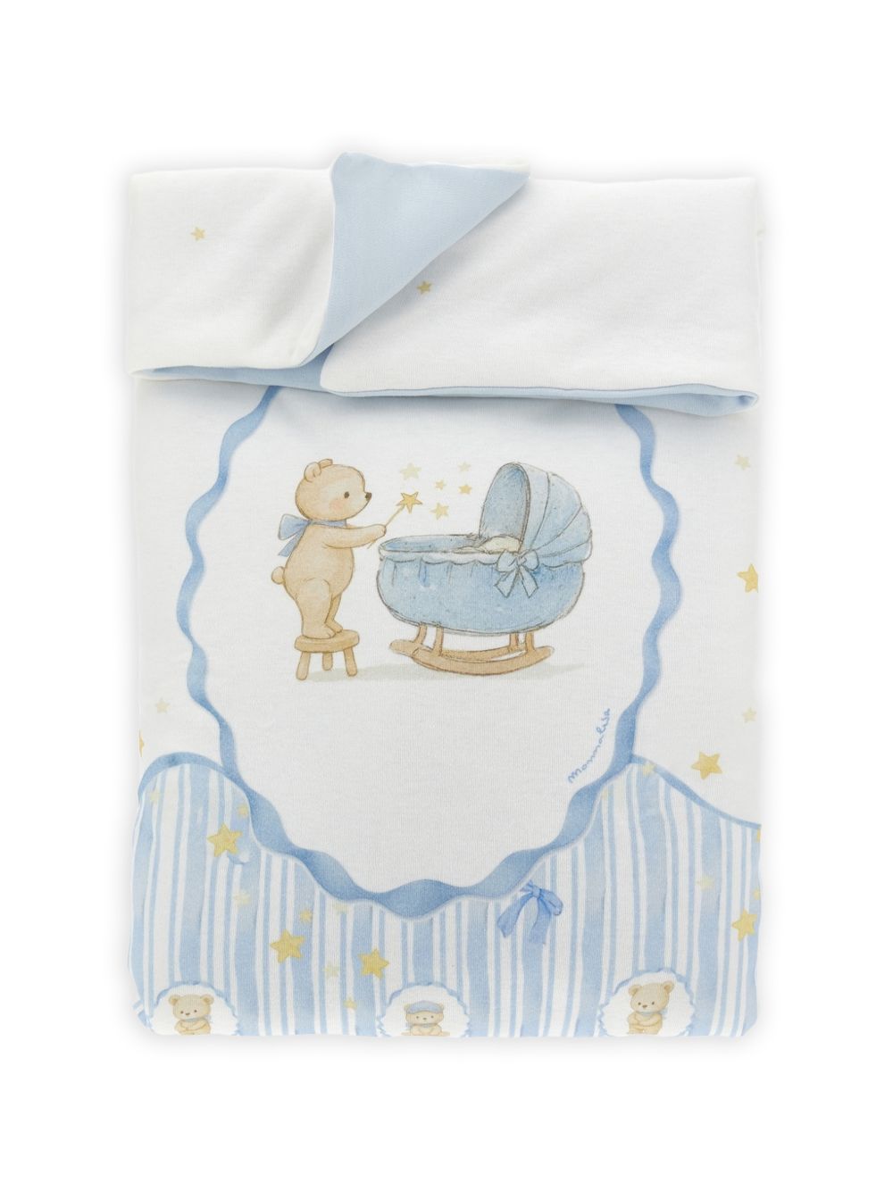 Copertina bear interlock panna+nuvola 22H001NP8000 0152 MONNALISA KIDS 
