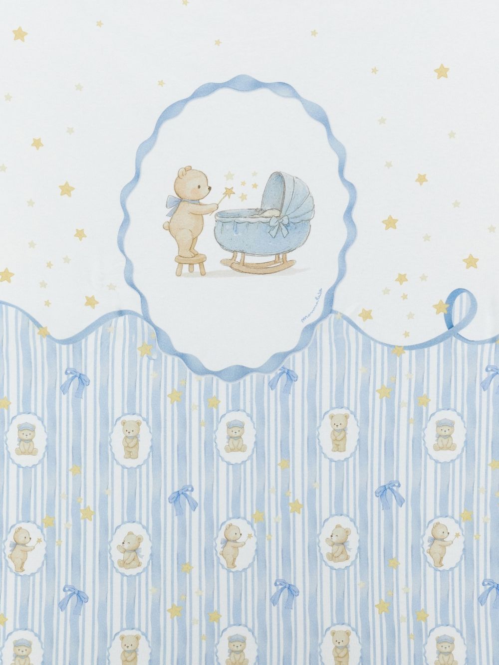 Copertina bear interlock panna+nuvola 22H001NP8000 0152 MONNALISA KIDS 