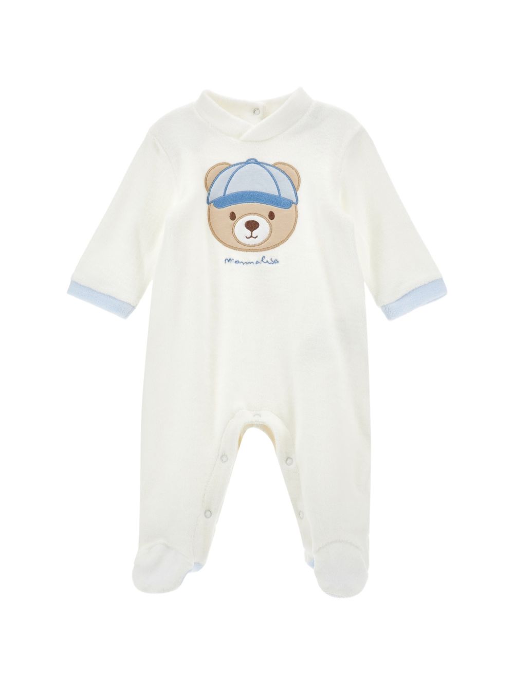Tutina bear ciniglia Panna 22H2008003 0001 MONNALISA KIDS 