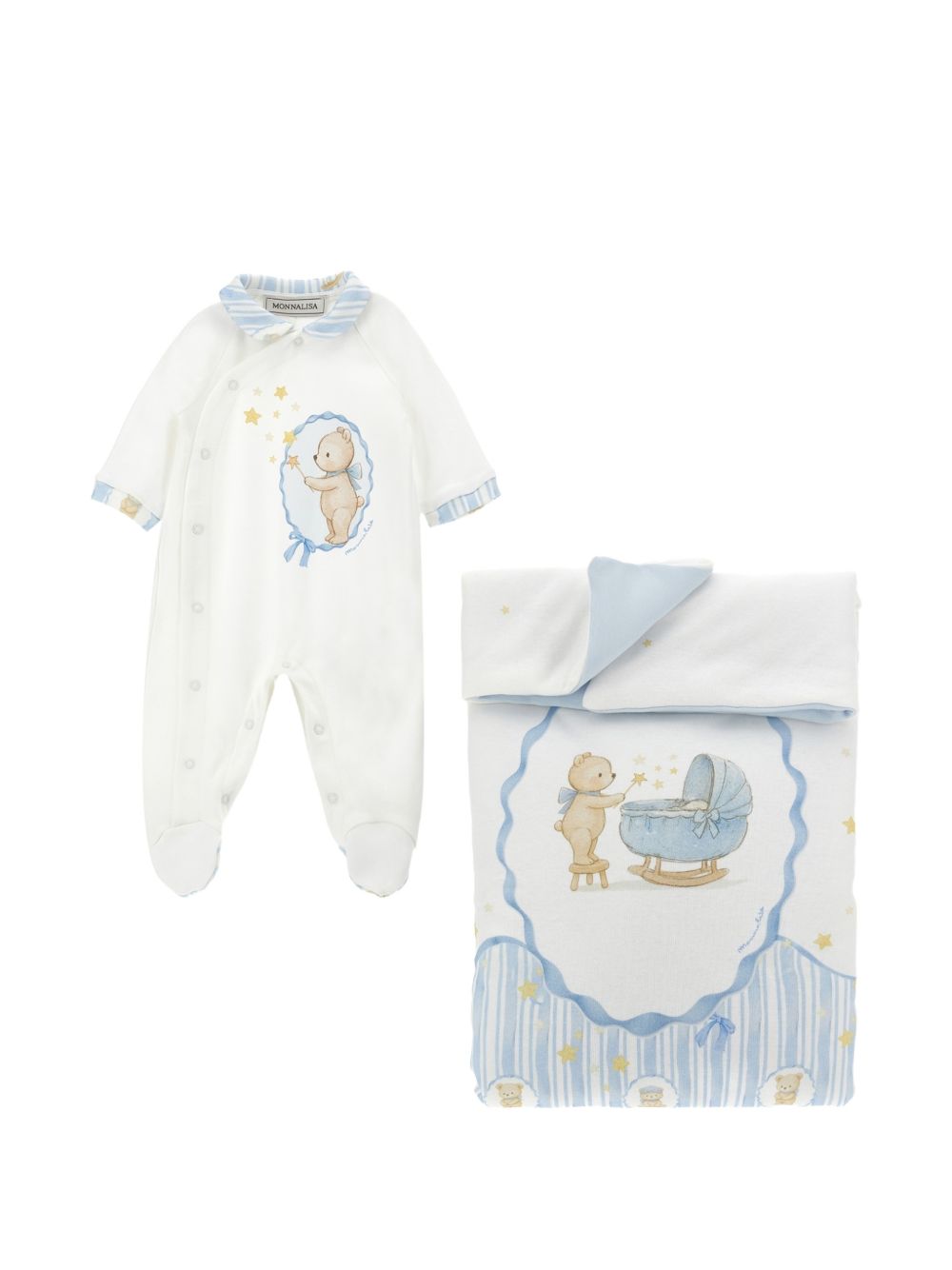Set tutina+copertina st.o panna+nuvola 22H5028000 0152 MONNALISA KIDS 