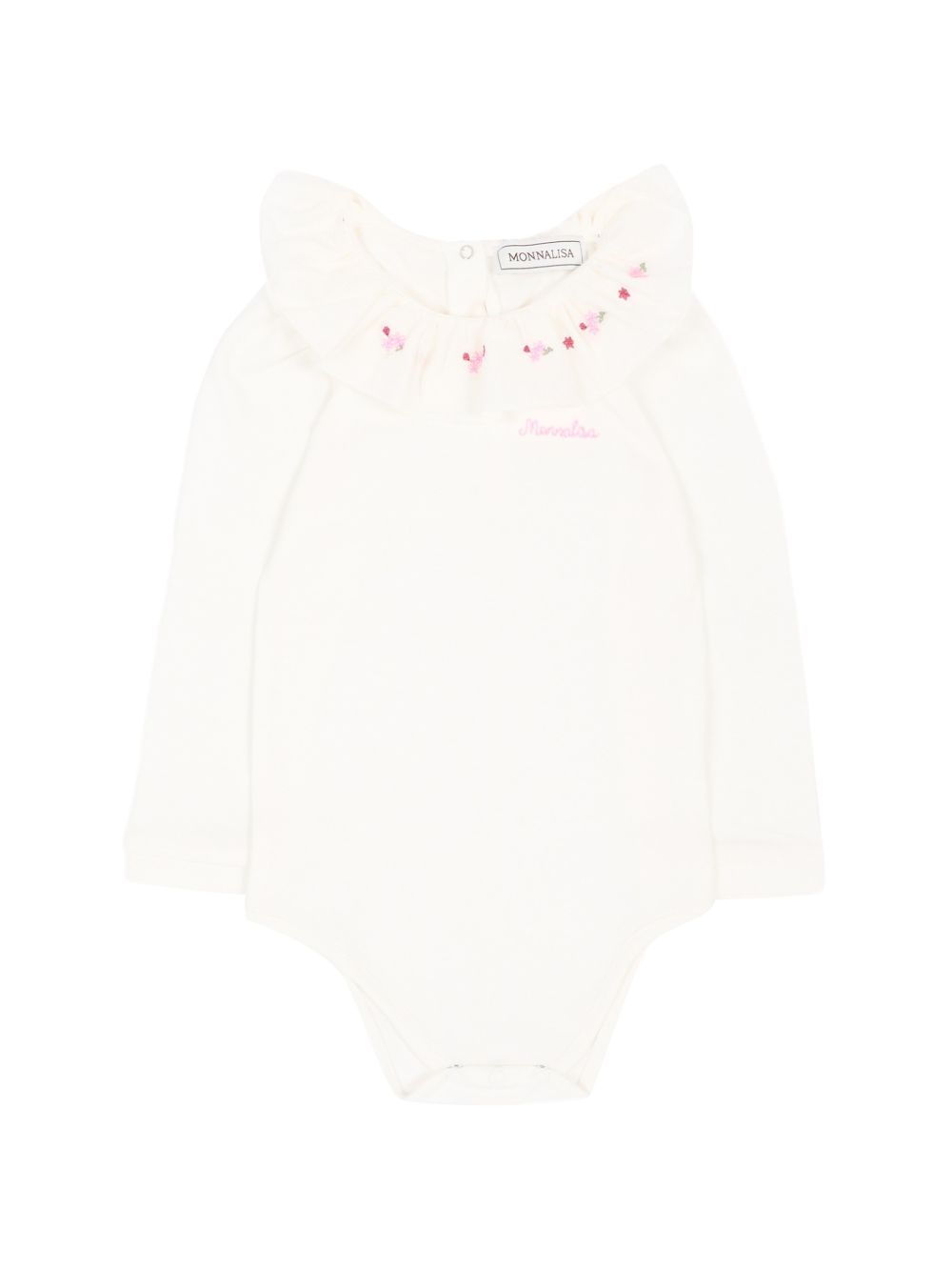 Body con collo st.fiorell Panna 35H300NP8000 0001 MONNALISA KIDS 