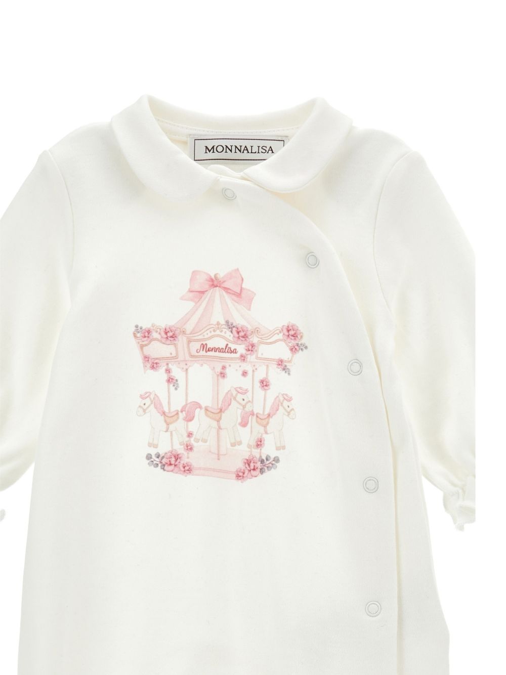 Set tutina+bavaglio+cuffi Panna 35H5098000 0001 MONNALISA KIDS 