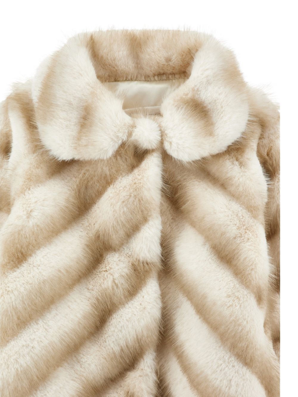 Pelliccia raglan peluche Panna 37H1008033 0001 MONNALISA KIDS 
