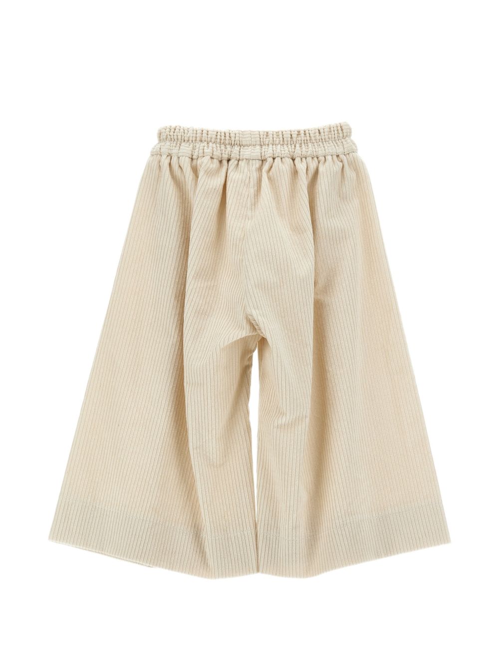Pantaloni palazzo velluto Ecru 37H4008852 0002 MONNALISA KIDS 