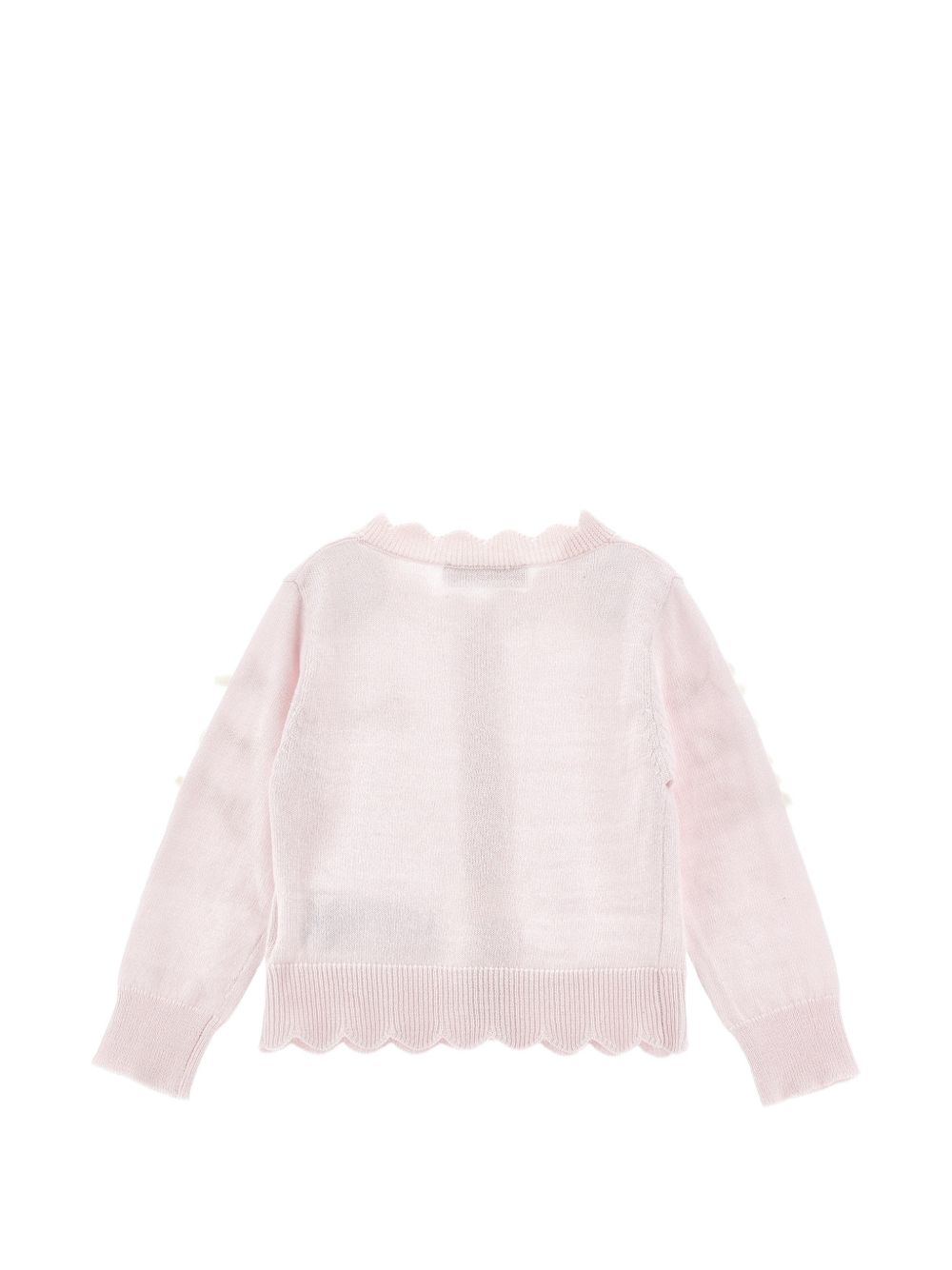 Cardigan fiocchini cotone Rosa Antico 37H8008060 0091 MONNALISA KIDS 
