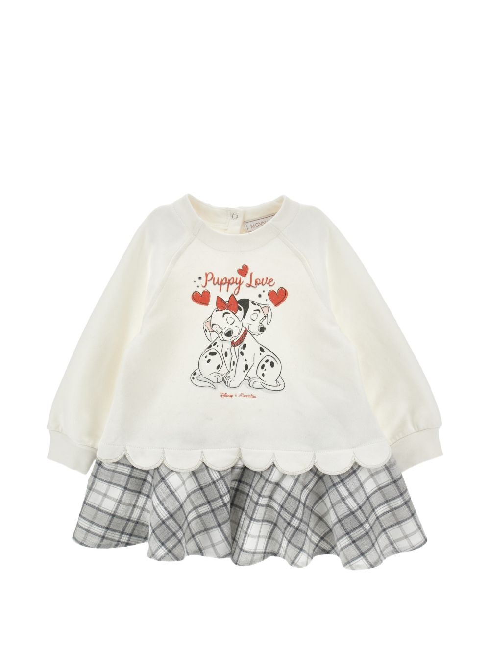 Abito sporty felpa Panna+Gr.Perla 39H9048030 0133 MONNALISA KIDS 