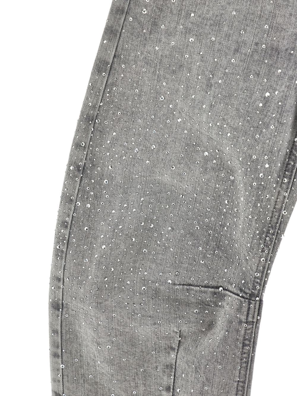 Jeans strass all over den Nero 49H4008045 0050 MONNALISA KIDS 
