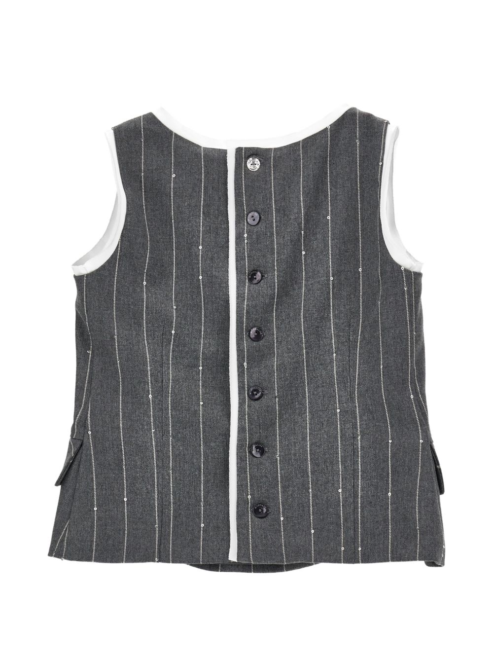 Gilet top levantina gessa Grigio Medio 71H3048330 0031 MONNALISA KIDS 