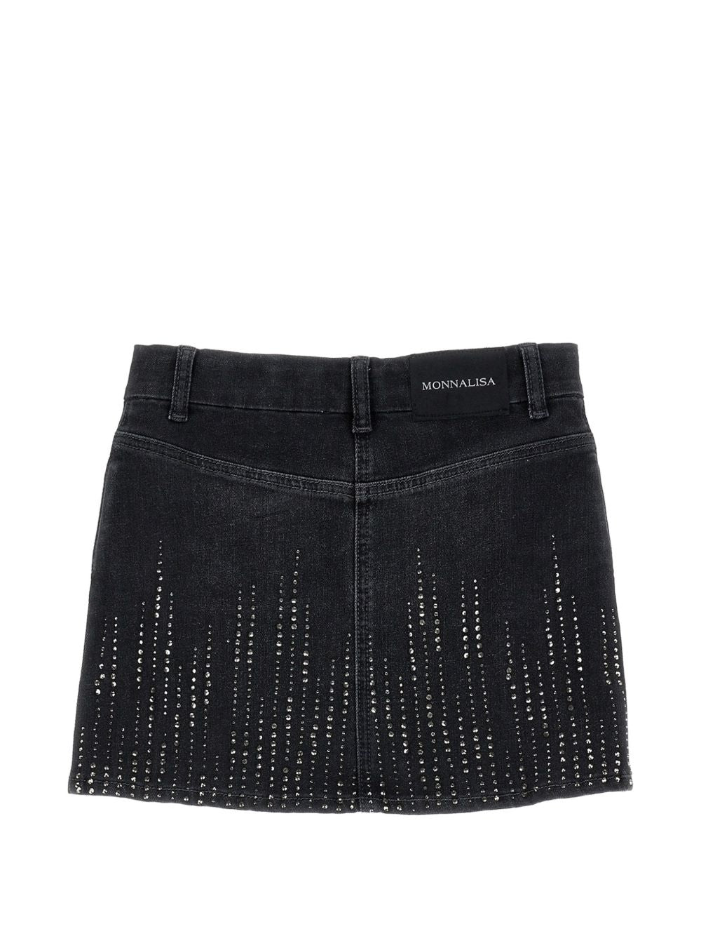 Gonna jeans denim stretch Grigio Medio 79H7018043 0031 MONNALISA KIDS 