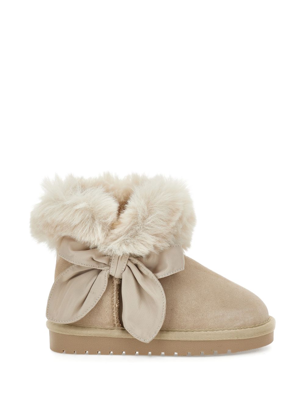 Stivaletto con fiocco e p Beige 8CH0058776 0003 MONNALISA KIDS 