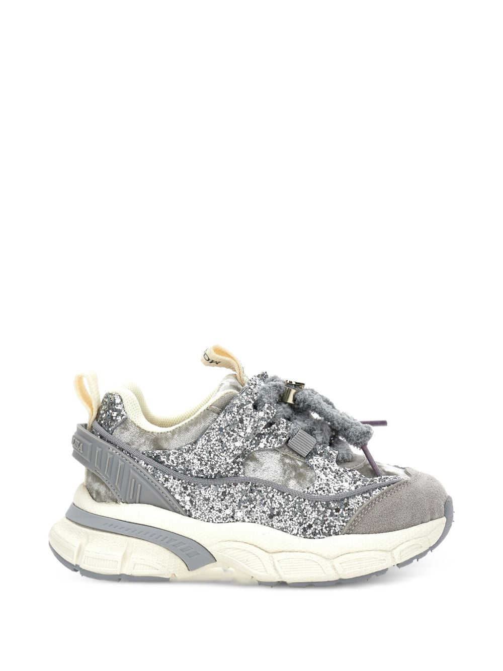 Chunky velvet and glitter Grigio 8CH0068773 0032 MONNALISA KIDS 