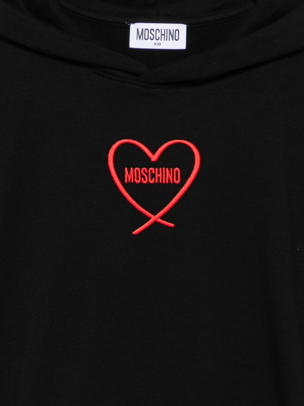 Felpa c/cappuccio Nero/black HDF06ZLDA63 60100 MOSCHINO KIDS 