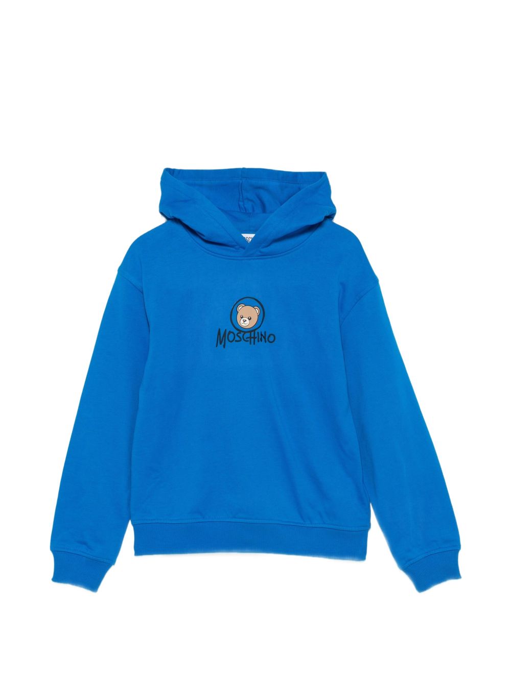 Felpa c/cappuccio Princess blue HUF0A7LCA83 40157 MOSCHINO KIDS 