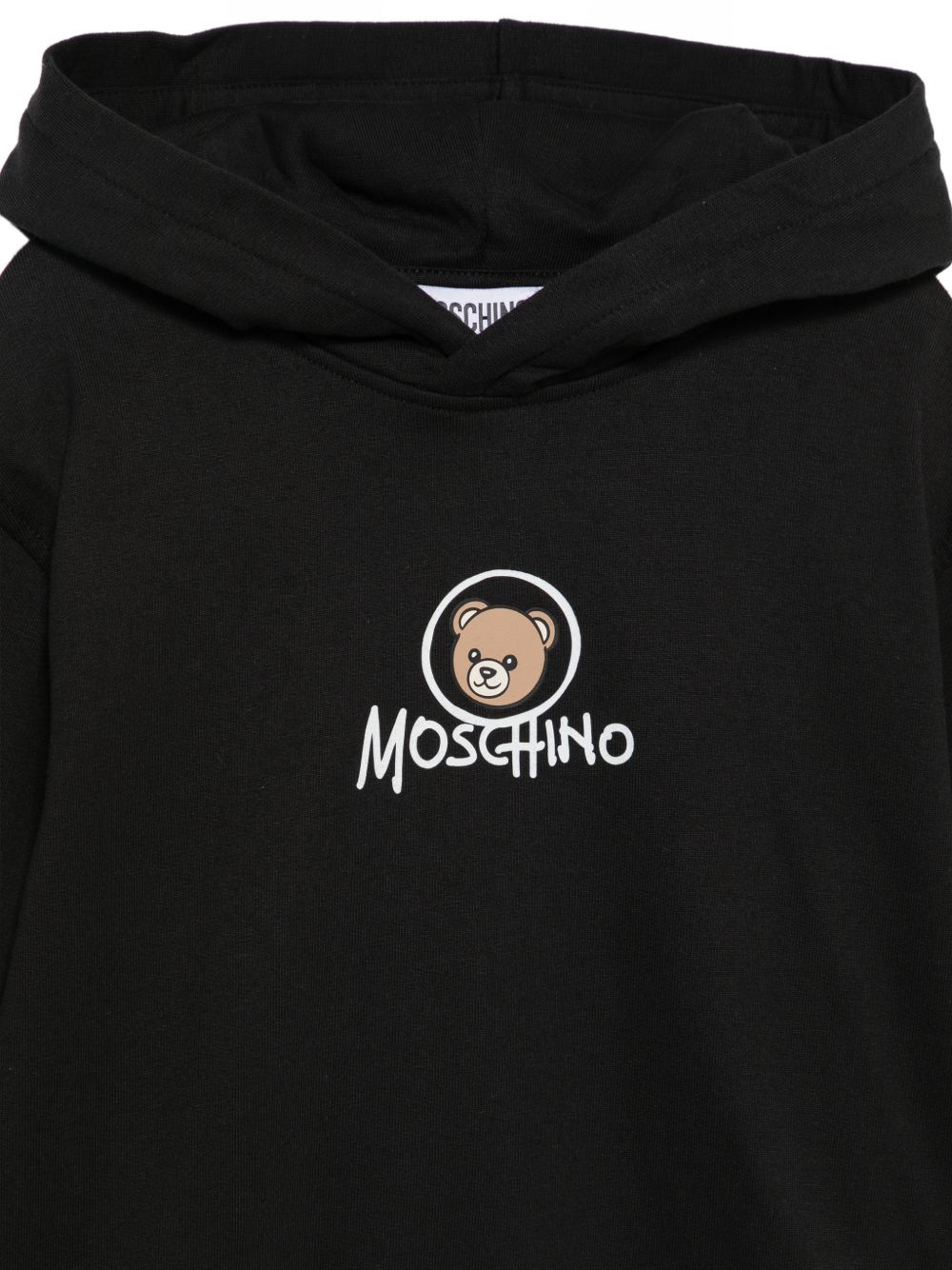 Felpa c/cappuccio Nero/black HUF0A7LCA83 60100 MOSCHINO KIDS 