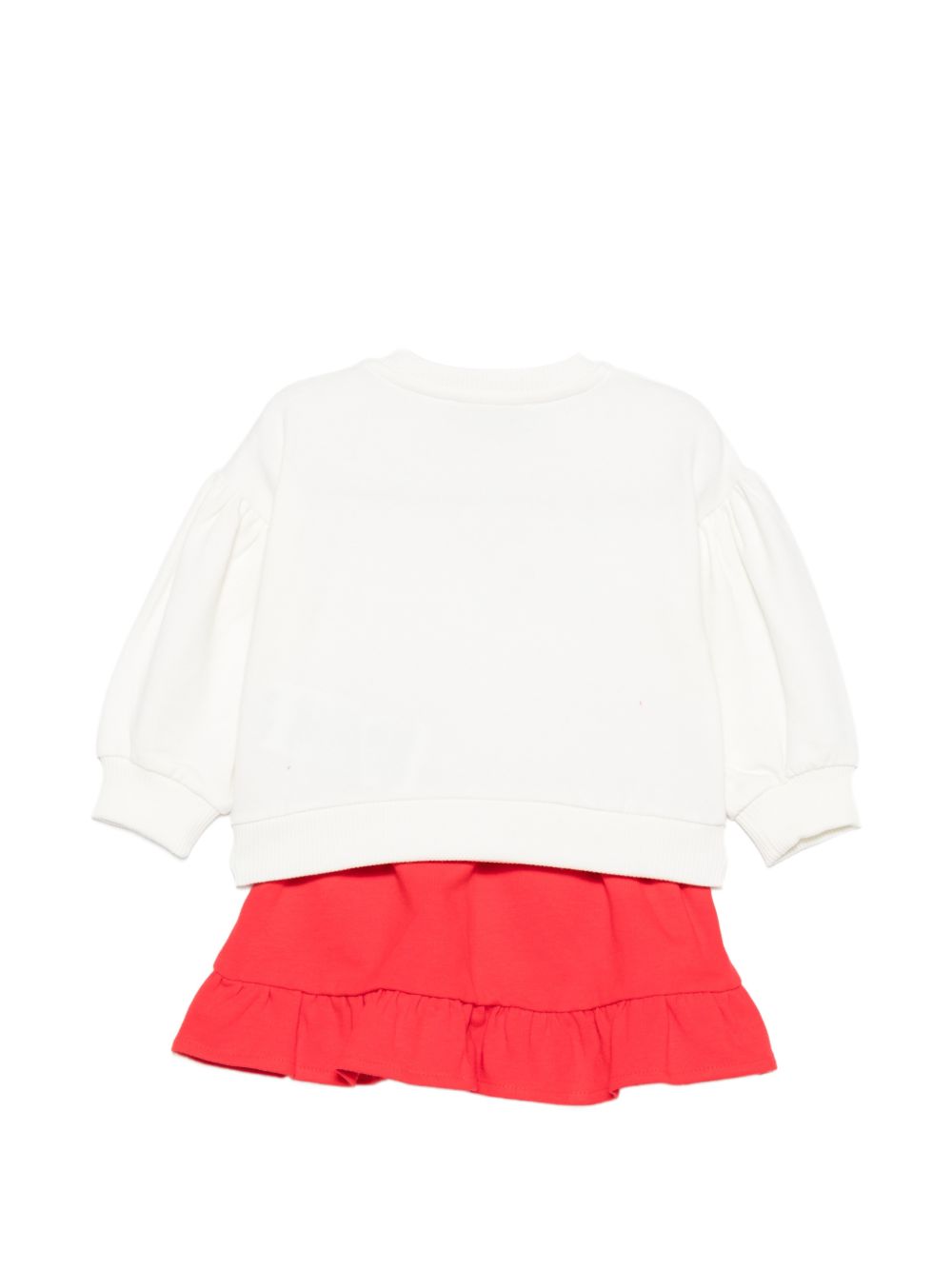 Felpa+gonna Cloud/poppy red MDK03HLDA18 83979 MOSCHINO KIDS 