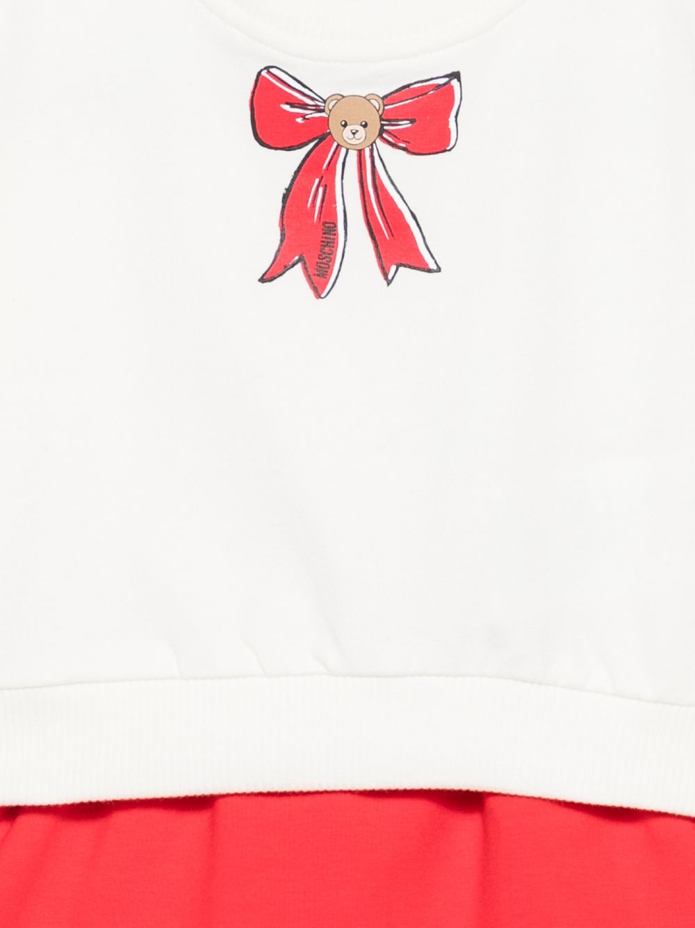 Felpa+gonna Cloud/poppy red MDK03HLDA18 83979 MOSCHINO KIDS 