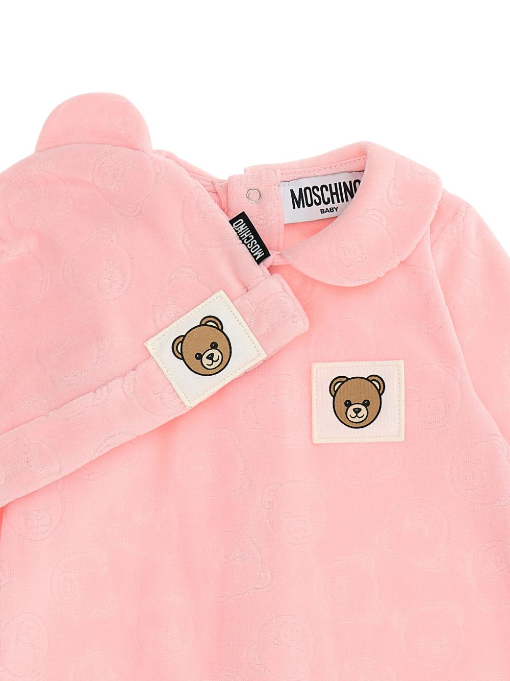 Tutina+berretto Sugar rose MUY09ELGB12 50209 MOSCHINO KIDS 