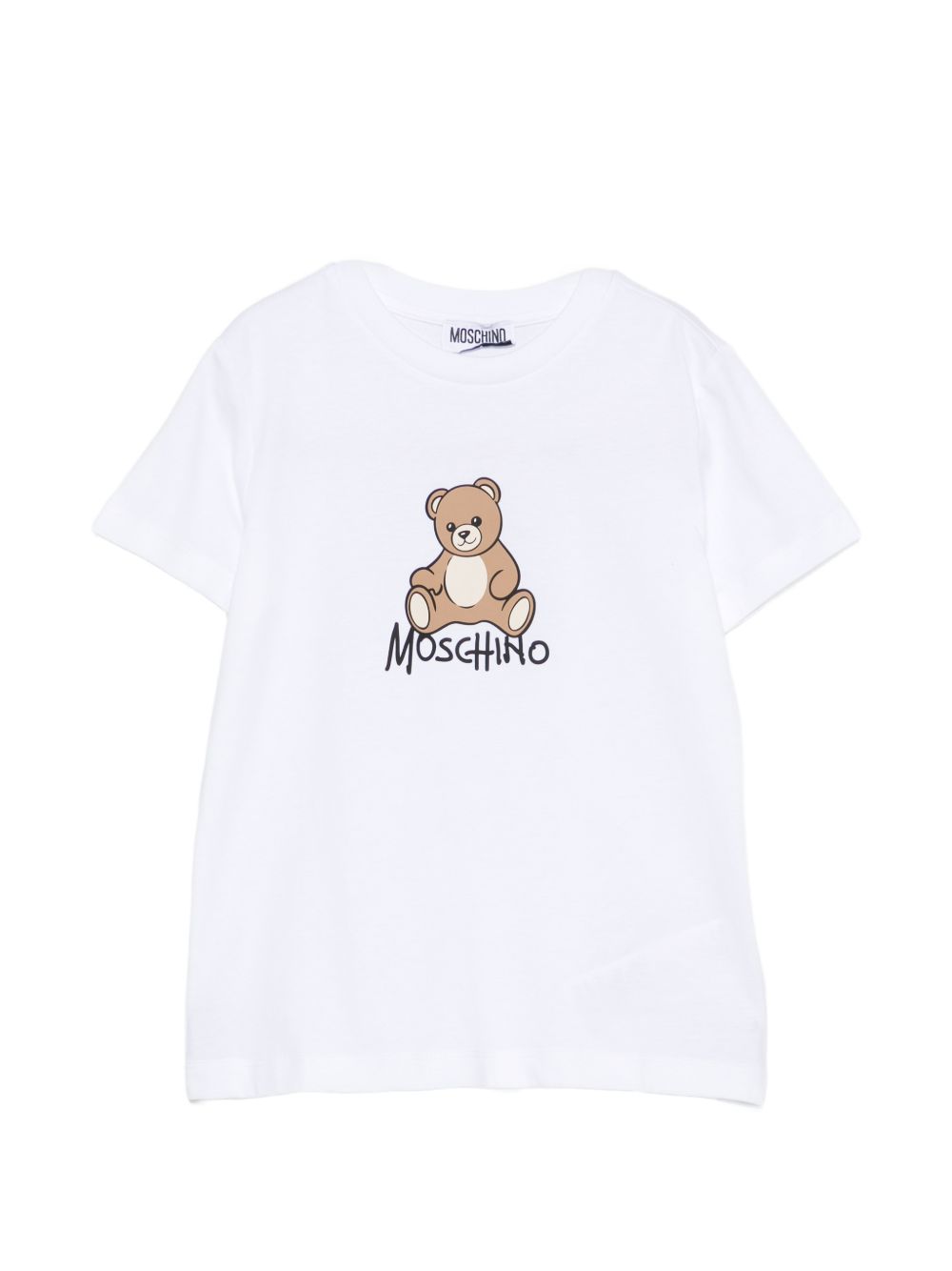 T-shirt m/c Bianco ottico HNM05VLAA10 10101 MOSCHINO KIDS 