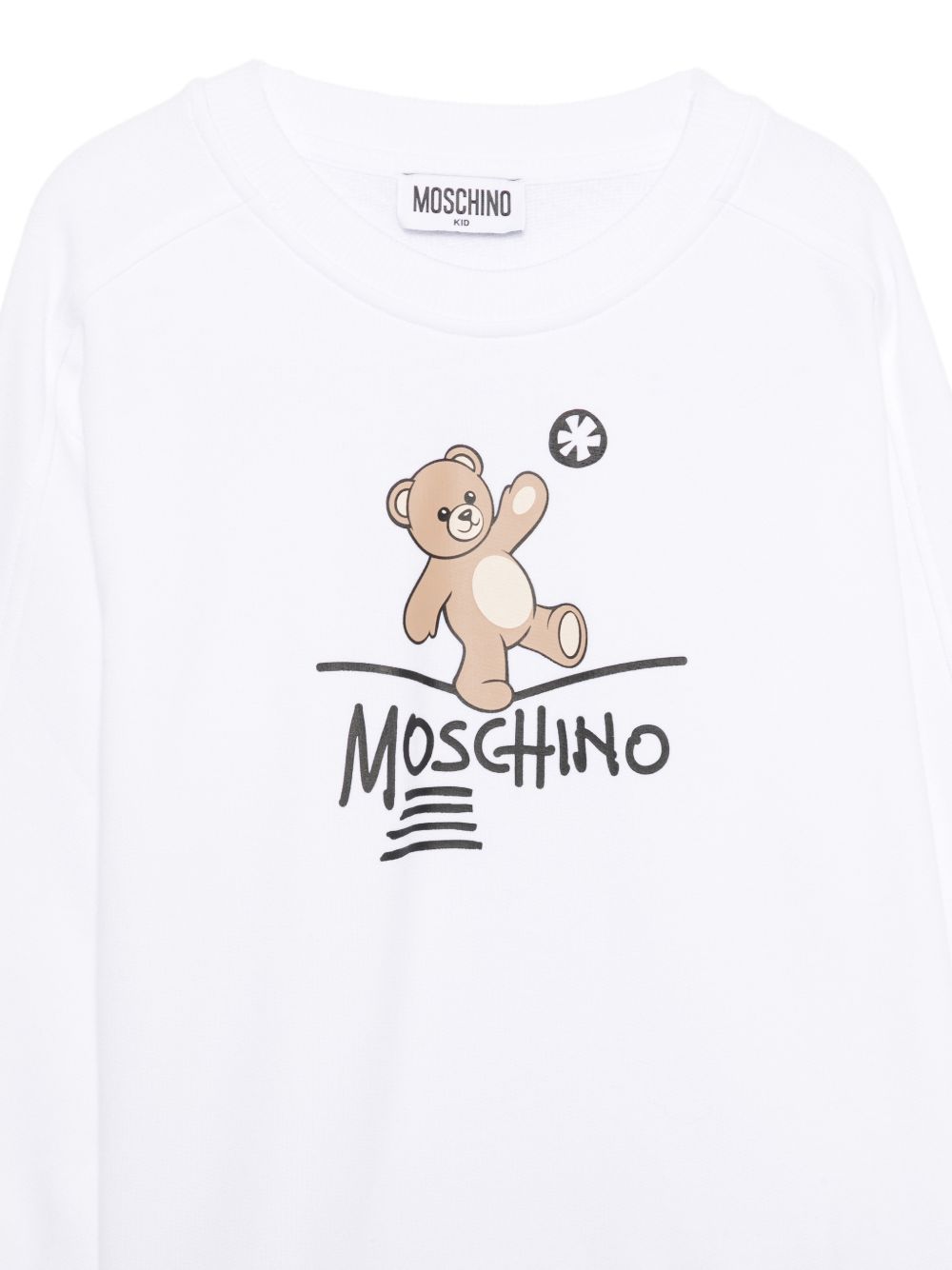 Girocollo m/l Bianco ottico HUF0A3LCA83 10101 MOSCHINO KIDS 